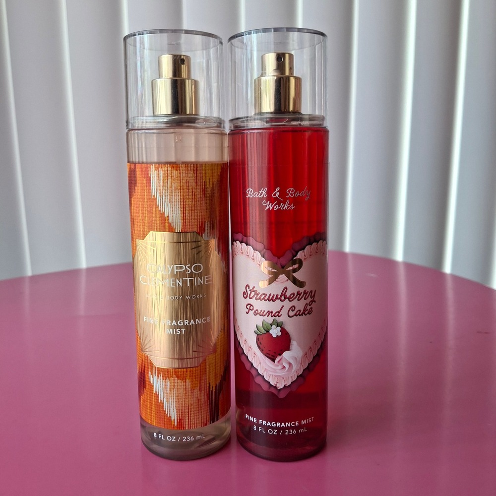 Bath & Body Works CALYPSO CLEMENTINE STRAWBERRY POUND CAKE Fragrance Mist 8oz